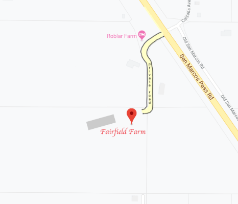 Map to Fairfield Farm Santa Ynez
